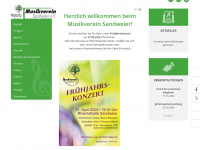 mv-sandweier.de Webseite Vorschau