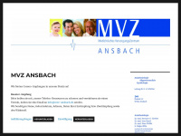 mvz-ansbach.de Webseite Vorschau
