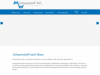 mwschaumstoff.ch Webseite Vorschau
