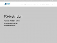 mx-nutrition.de Webseite Vorschau