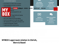 mybox.ch Webseite Vorschau