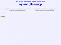 opentheory.org Webseite Vorschau