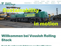 vossloh-locomotives.com Webseite Vorschau