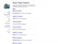 musicpd.org Webseite Vorschau