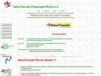 naturfreunde-worms.de Webseite Vorschau