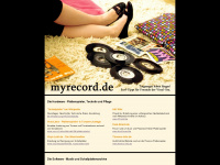 myrecord.de Webseite Vorschau