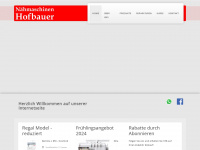naehmaschinen-hofbauer.de Webseite Vorschau