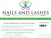 nails-and-lashes.at Webseite Vorschau
