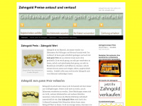 zahngoldpreise.com Webseite Vorschau