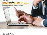 baecker.com Webseite Vorschau