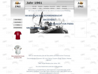 jahr1961.de Webseite Vorschau