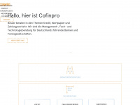 cofinpro.de Webseite Vorschau