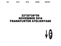 frankfurter-ateliertage.de Webseite Vorschau