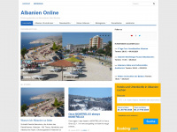 albanien-online.com Webseite Vorschau
