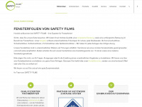 safety-films.de Webseite Vorschau