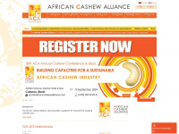 africancashewalliance.com Webseite Vorschau