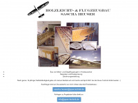 holzleicht-flugzeugbau.de Webseite Vorschau