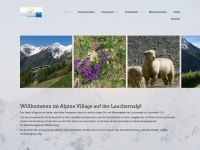 alpinevillage.ch Webseite Vorschau
