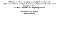 antiquitaeten-heinrich.de Webseite Vorschau