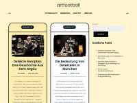 artfootball.de Webseite Vorschau