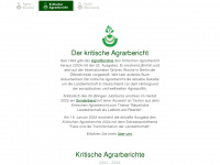 kritischer-agrarbericht.de Webseite Vorschau