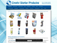 creativ-display.at Webseite Vorschau