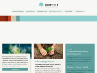 biotopia.de Webseite Vorschau