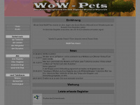 wow-pets.de Webseite Vorschau