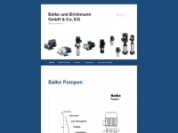 balke-pumpen.de Webseite Vorschau