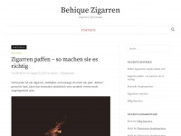 behique-zigarren.de Webseite Vorschau