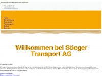 stieger-transport.ch Webseite Vorschau