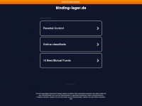 binding-lager.de Webseite Vorschau
