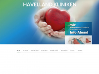 havelland-kliniken.de Webseite Vorschau