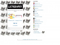 listography.com Webseite Vorschau