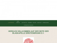 blaskapelle-breitenbrunn.de Webseite Vorschau