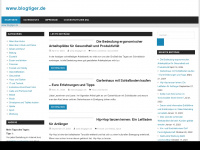 blogtiger.de Webseite Vorschau