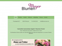 blumenmeyer.de Webseite Vorschau