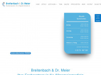 breitenbach-praxis.de Webseite Vorschau