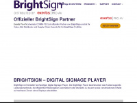 brightsign.de Webseite Vorschau