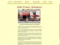 cafe-franz-schubert.de Webseite Vorschau