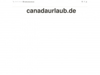 canadaurlaub.de Webseite Vorschau