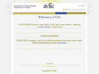 avlic.ca Webseite Vorschau