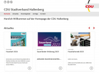 cdu-hallenberg.de Webseite Vorschau