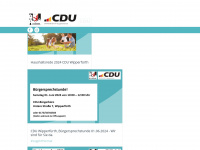cdu-wipperfuerth.de Webseite Vorschau