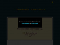 chorensemble-intermezzo.de Webseite Vorschau