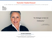 christine-haderthauer.de Webseite Vorschau