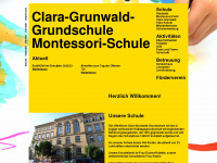 clara-grunwald-grundschule.de Webseite Vorschau