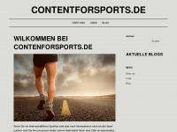 contentforsports.de Webseite Vorschau