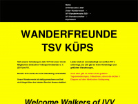 wanderfreunde-tsv-kueps.de Webseite Vorschau