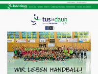 dauner-handball.de Webseite Vorschau